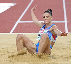 Ivana Španović bei den Europameisterschaften 2022 in München