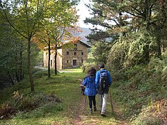 Hiking in Gorbea Park, South of Biscay, Basque Country