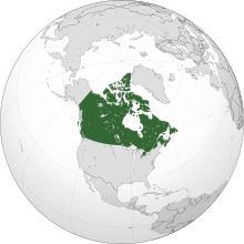 Location of કેનેડા
