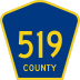 County Route 519 marker