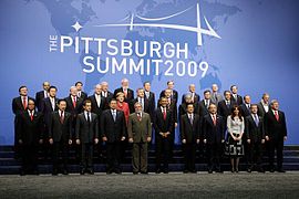 3.ª Cumbre del G20 llevada a cabo en Pittsburgh, Estados Unidos.