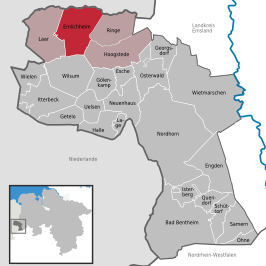 Kaart van Emlichheim