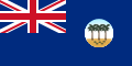 Blue Ensign of Western Samoa, used from July 30, 1922 to January 1, 1962.
