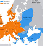 Great Schism 1054 with former borders.png