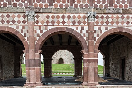 Carolingian Composite columns of the Lorsch Abbey gatehouse, unknown architect, c.800[6]