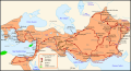 Macedonian Empire (336-323 BC) in 323 BC.