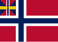 علم النرويج مابين عامي 1844 - 1899.