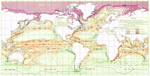 Schematic of the world's ocean currents