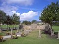 The Thornley War Memorial in 2005, prior to the addition of the John Scott Youll VC monument. The colliery was directly opposite to the Memorial. Hartlepool Street ran down to the right and High Street up to the left.