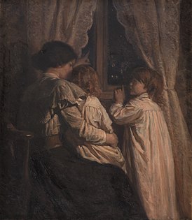 Børnene siger godnat til deres stjerner, 1898, Statens Museum for Kunst