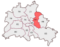 Deutsch: Wahlkreis 87 der Wahl zum 17. deutschen Bundestag 2009: Berlin - Lichtenberg