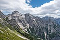 English: Western view, with Triglav behind Deutsch: West-Ansicht, mit Triglav im Hintergrund