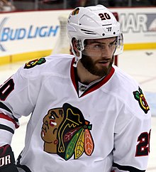 Brandon Saad v dresu Chicaga (2014)