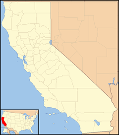 Mapa lokalizacyjna Kalifornii