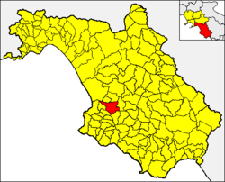 Cicerale within the Province of Salerno