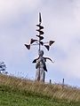 Pfad der Sinne am Schauinsland Der Windbohrer Material Roteiche Höhe 6m Gewicht 1.5 Tonnen Künstler: Thomas Rees