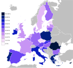 Map depicting God-belief throughout the EU