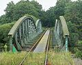 Eisenbahnbrücke des Moorexpresses über die Hamme zwischen Weyermoor und Melchers Hütte