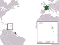 Locator maps of Guadeloupe