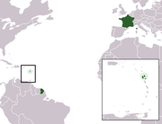 Locator map for Guadeloupe