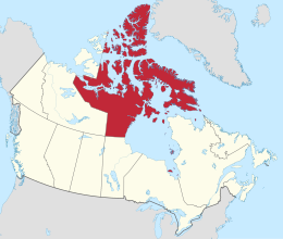 Nunavut xəritədə