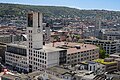 Gesamtansicht vom Westturm der Stiftskirche aus