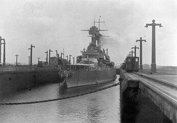 A vessel at the Gatun locks of the Panama Canal. The United States acquired the rights to build the canal in 1903 in a treaty with Panama, which had just rebelled and broken away from Colombia. Under the terms of the 1977 treaty, the canal reverted to Panamanian control on December 31, 1999.