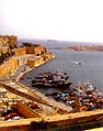 Valletta, Vue op den Hafen (Ostsäit)