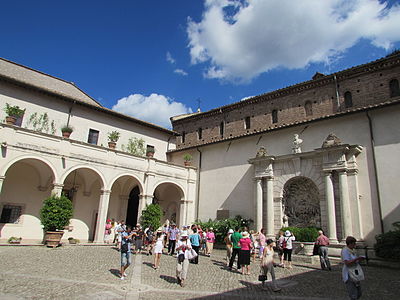 The Courtyard of the Villa was originally the cloister of the convent