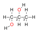 Strukturformel Propan-1,2-diol