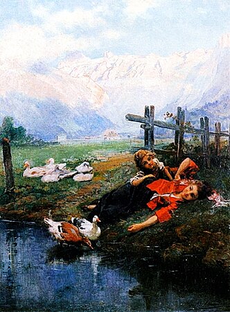 Descanso junto al lago (1902)