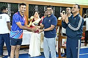 CS, ANI Honoring Winners of DGP badminton Cup.