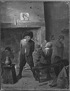 Adriaen Brouwer (Nachahmer) - Bauern am Kaminfeuer - 1857 - Bavarian State Painting Collections.jpg