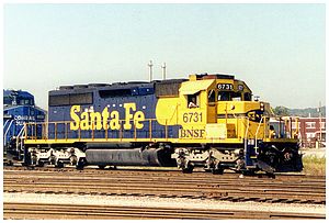 SD40-2 № 6371 дороги Burlington Northern Santa Fe