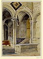 Antiga tomba de Beda, per Augustus Hare, 1863