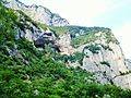 Bosco di Frasassi Ancona tempietto del Valadier tra le rocce