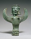 Foot in the form of a sphinx; circa 600 BC; bronze; overall: 27.6 x 20.3 x 16.5 cm; Metropolitan Museum of Art (New York City)