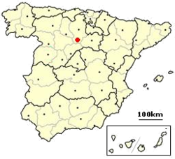 Location of Castrillo de la Vega