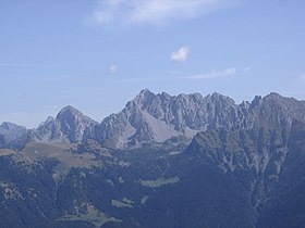 Vue du Pizzo Camino depuis l'ouest.