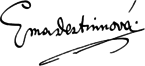 Ema Destinnová, podpis