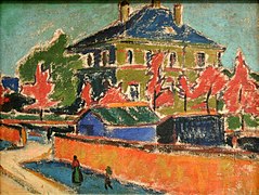 Villa à Dresde de Ernst Ludwig Kirchner (1909).