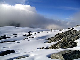 Alpine glacier climate (EFH) in Pico Humboldt
