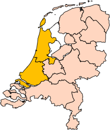 La Holanda original dentro de los actuales Países Bajos
