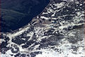 English: Riga pictured from the ISS