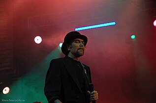 Joaquín Sabina durante un concierto, 2006