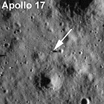 Lugar de alunizaje del Apolo 17