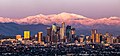  Downtown Los Angeles and San Gabriel mountains