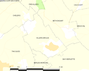 Poziția localității Villers-Brûlin