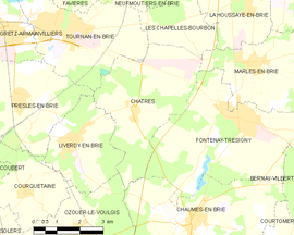 Mapa obce Châtres