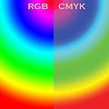 A comparison of RGB and CMYK color spaces